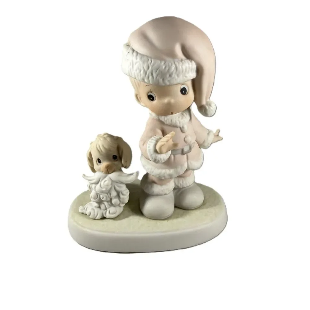 Vintage 1992 Precious Moments “Wishing You A Ho Ho Ho” Figurine 527629  Enesco